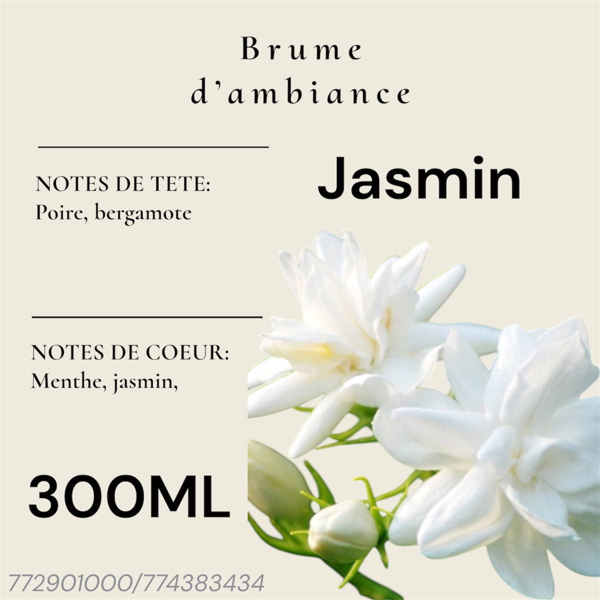 Brume d’ambiance Jasmin — 300 ml